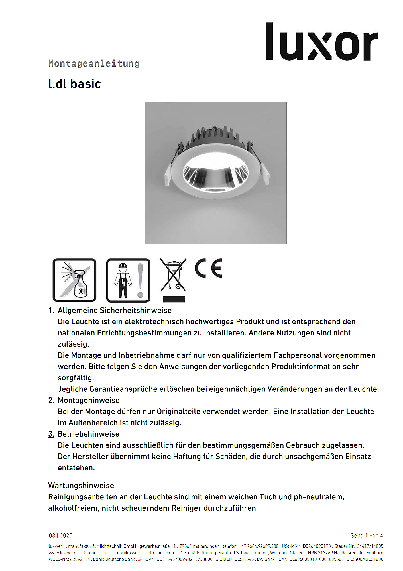 l.dl basic assembly instructions pdf page